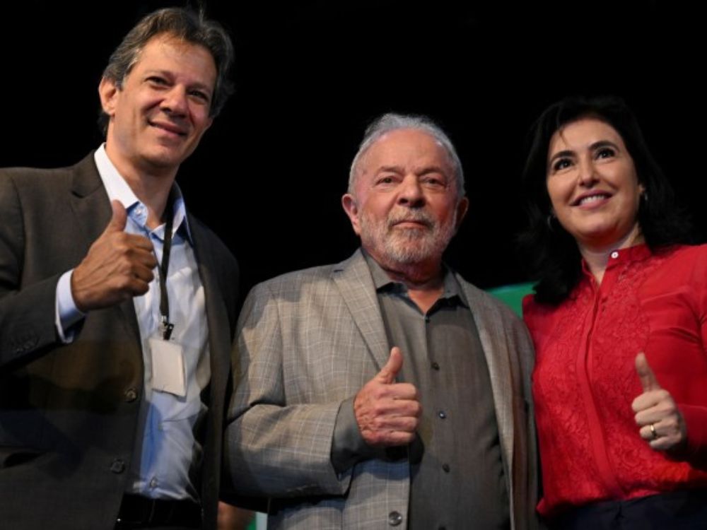 Lula, Haddad e Tebet.